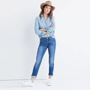 MADEWELL THE SLIM BOYJEAN in Walton Wash Skinny Jeans Style F2819 Size‎ 25
